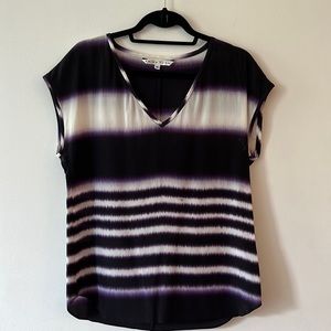 TRINA TURK Cap Sleeve Silk Shirt